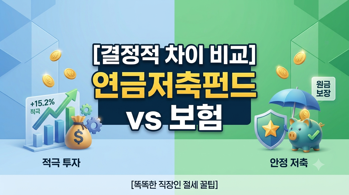 1. 연금저축펀드와 연금저축보험의 결정적 차이점 비교