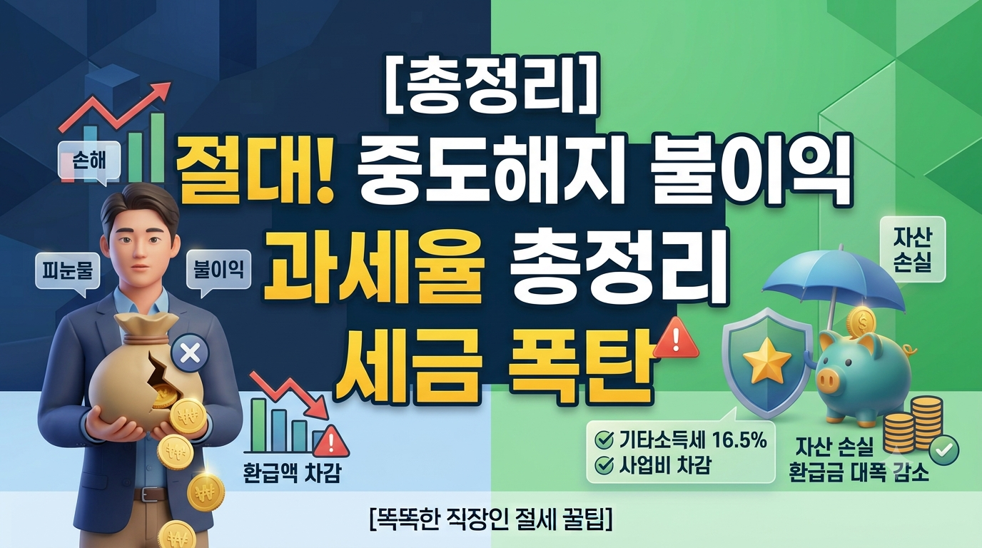 7. 연금저축 계좌 중도해지 시 발생하는 불이익과 과세율